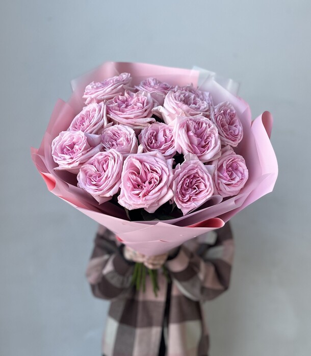 Ароматные пионовидные розы, артикул F1252777 - 9350 рублей, доставка по городу. Flawery - доставка цветов