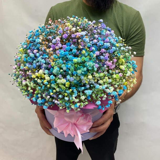 Радуга в коробке, артикул F1171565 - 26048 рублей, доставка по городу. Flawery - доставка цветов