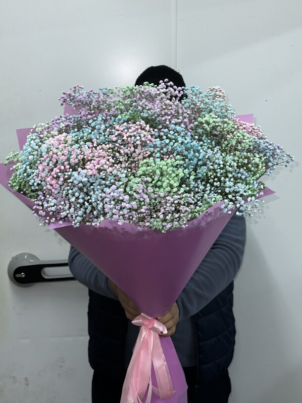 Гипсофила радуга, артикул F1226464 - 21175 рублей, доставка по городу. Flawery - доставка цветов