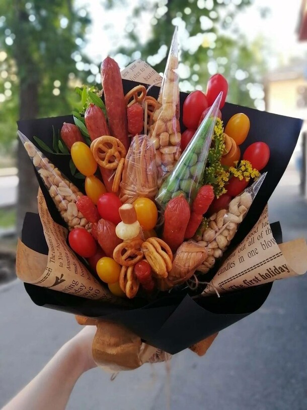 Мужской букет🥨, артикул F1383361 - 5000 рублей, доставка по городу. Flawery - доставка цветов