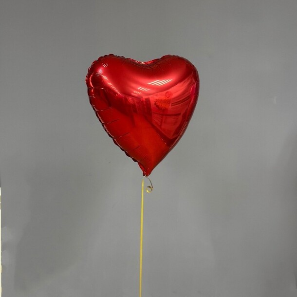 Шар - сердце фольгированный, артикул F1223390 - 750 рублей, доставка по городу. Flawery - доставка цветов