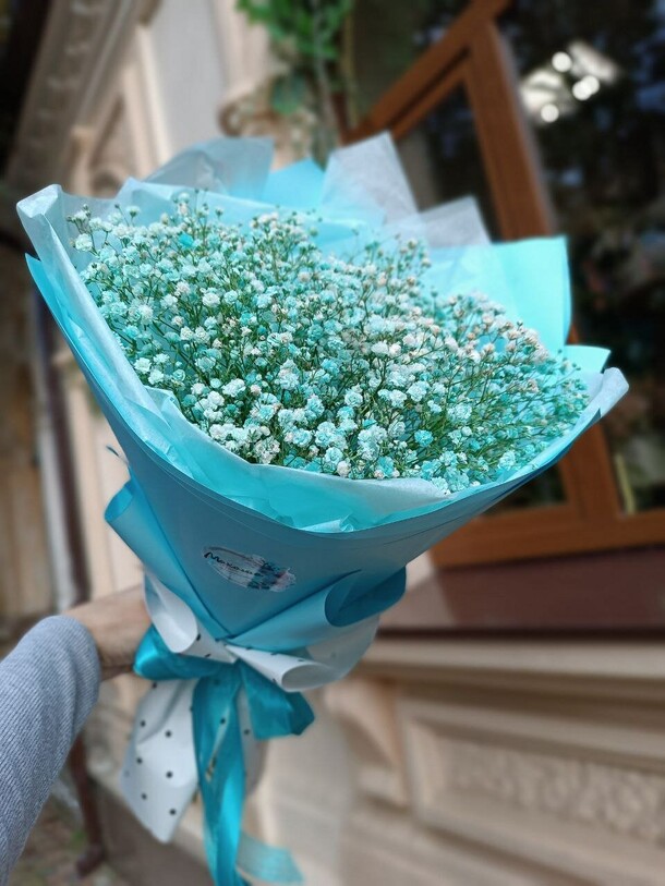 Букет нежной гипсофилы, артикул F1308202 - 1990 рублей, доставка по городу. Flawery - доставка цветов