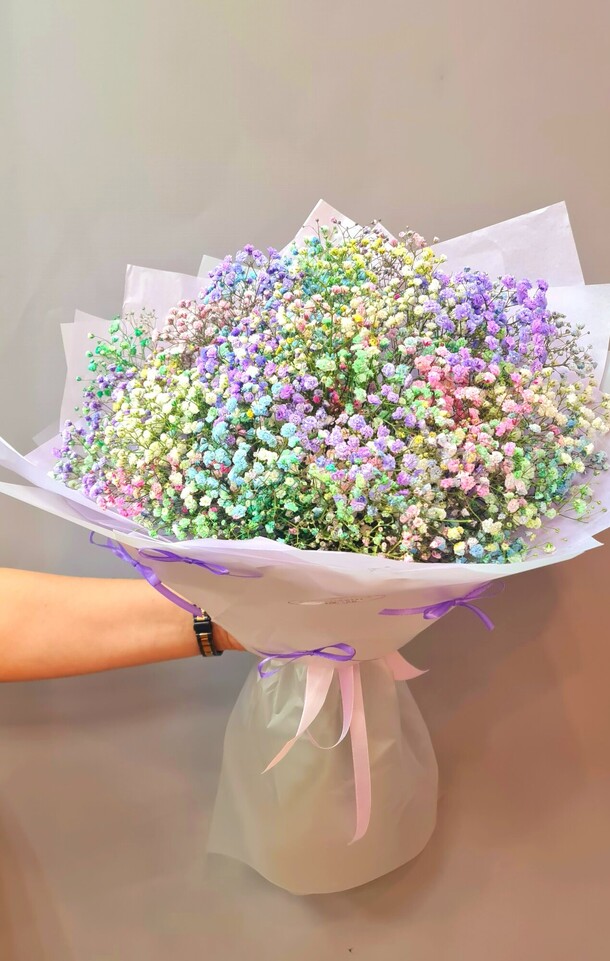 Гипсофила "краски радости", артикул F1388487 - 3990 рублей, доставка по городу. Flawery - доставка цветов