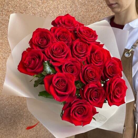 15 роз, артикул F1449086 - 7200 рублей, доставка по городу. Flawery - доставка цветов