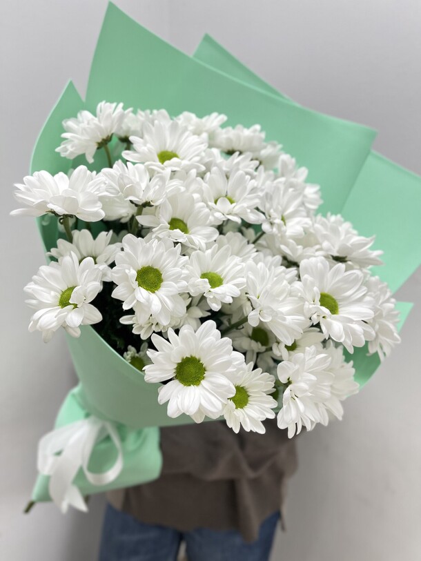 Хризантема ромашка, артикул F1285312 - 4360 рублей, доставка по городу. Flawery - доставка цветов