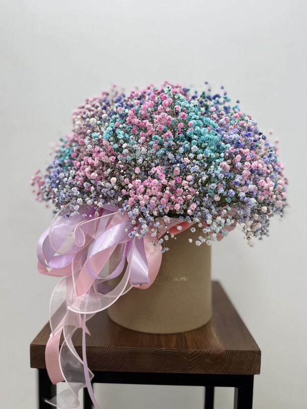 Композиция с гипсофилой, артикул F1383631 - 6900 рублей, доставка по городу. Flawery - доставка цветов