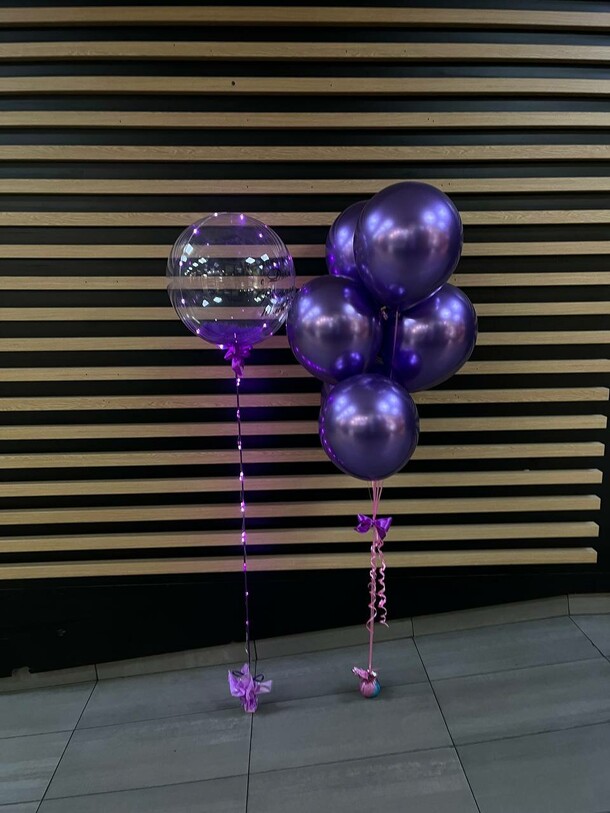 Набор шаров № 196 - с днём рождения, артикул F1229079 - 3950 рублей, доставка по городу. Flawery - доставка цветов