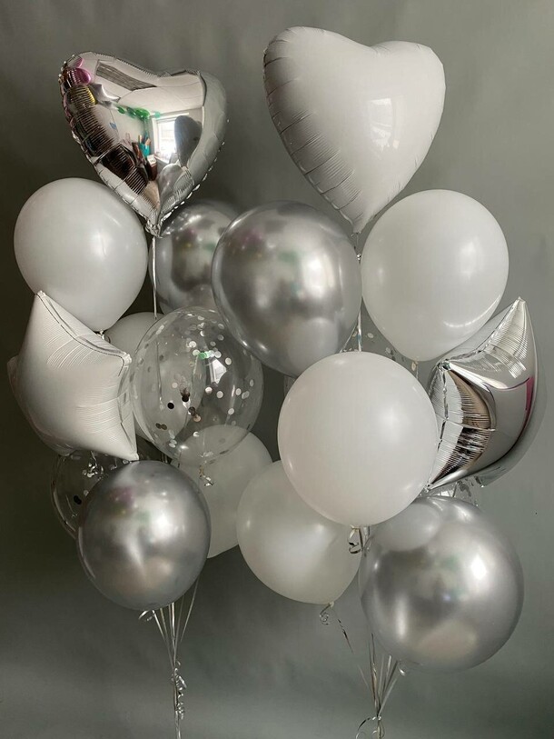 Набор шаров № 264 - для него, артикул F1245319 - 4840 рублей, доставка по городу. Flawery - доставка цветов