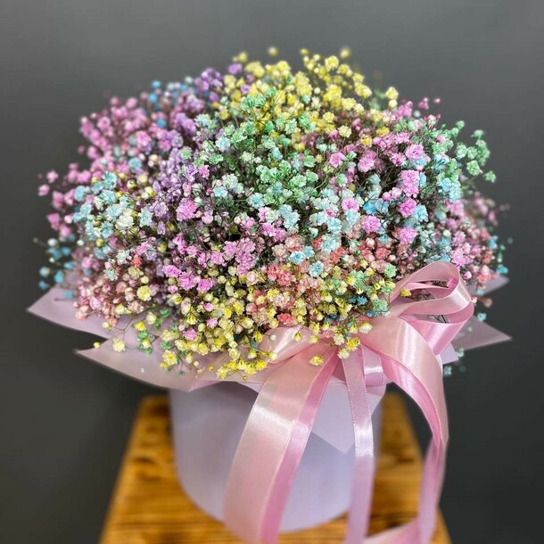 Радуга цвета, артикул F1177492 - 8470 рублей, доставка по городу. Flawery - доставка цветов