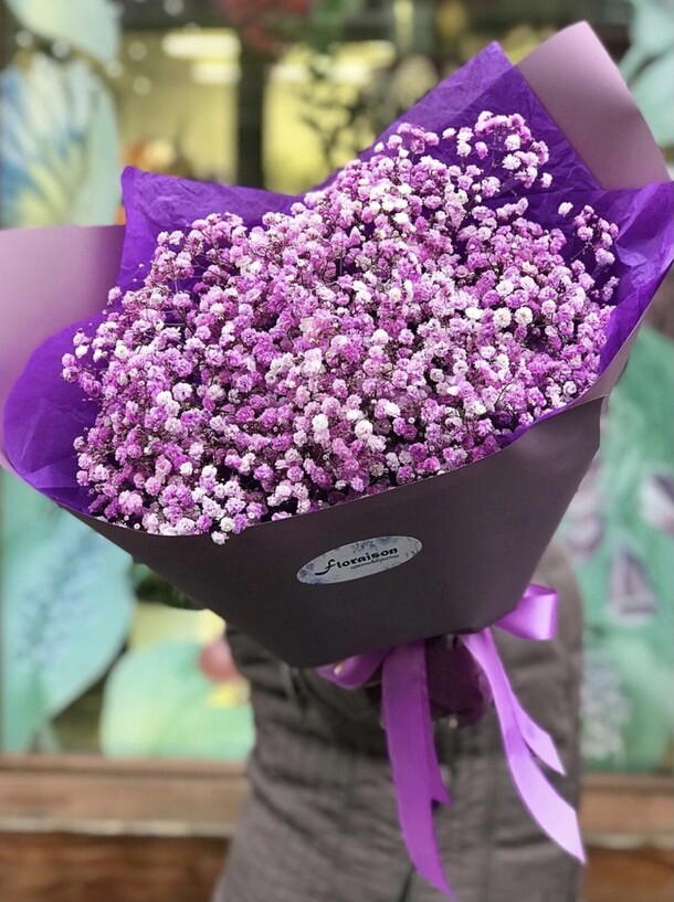 Монобукет из гипсофилы, артикул F1171544 - 4900 рублей, доставка по городу. Flawery - доставка цветов