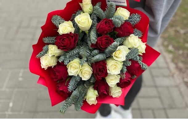 Яркий новый год, артикул F1088952 - 8346 рублей, доставка по городу. Flawery - доставка цветов