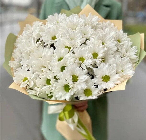 Нежные хризантемы, артикул F1122118 - 5418 рублей, доставка по городу. Flawery - доставка цветов