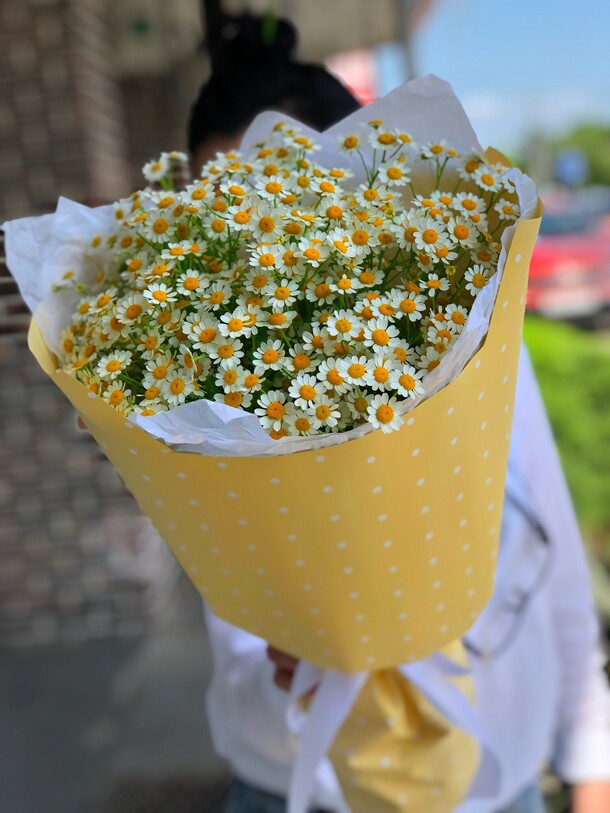Букет ромашек, артикул F1199846 - 2800 рублей, доставка по городу. Flawery - доставка цветов