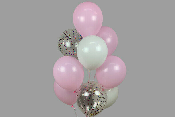 Фонтан из шаров нежный, артикул F1410575 - 3500 рублей, доставка по городу. Flawery - доставка цветов