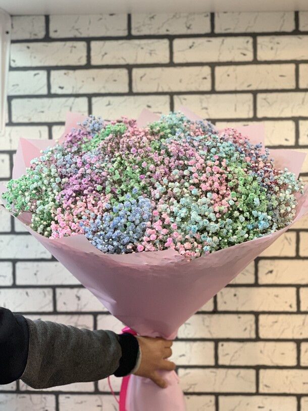 Гипсофилы радужные, артикул F1200525 - 11713 рублей, доставка по городу. Flawery - доставка цветов