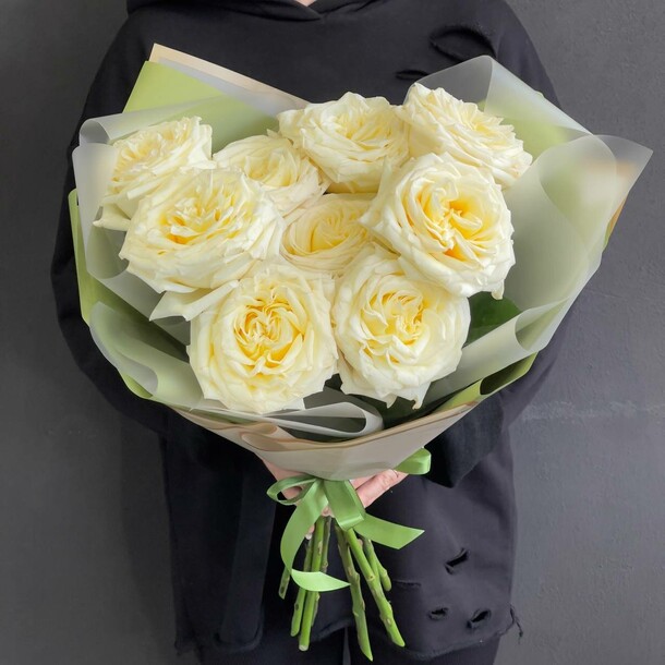 Букет из ароматных пионовидных роз канделайт, артикул F1343176 - 6230 рублей, доставка по городу. Flawery - доставка цветов