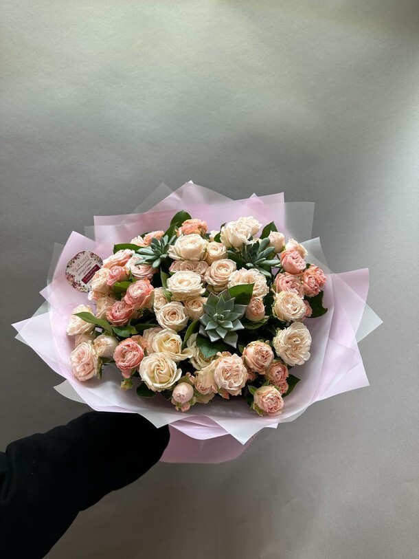 Розы нежности, артикул F1345519 - 12690 рублей, доставка по городу. Flawery - доставка цветов