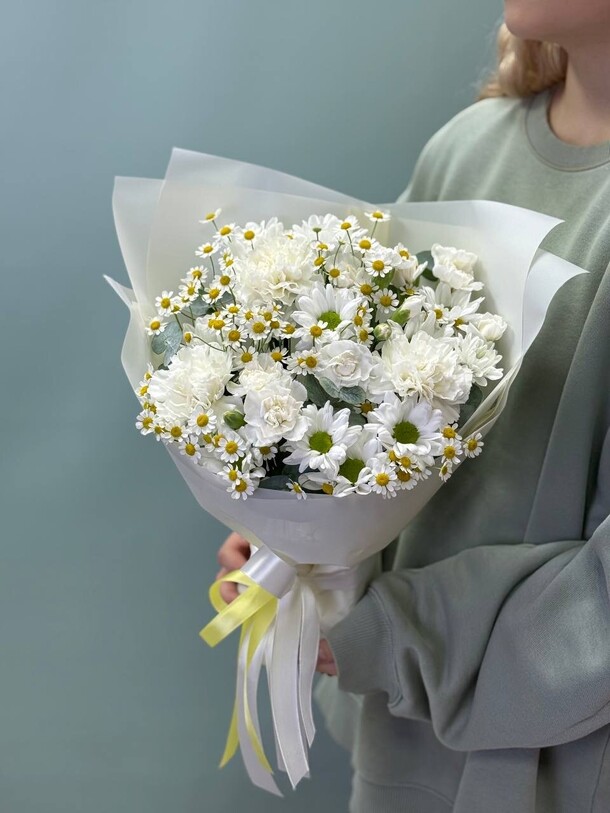 Композиция « белоснежка», артикул F1446804 - 3499 рублей, доставка по городу. Flawery - доставка цветов