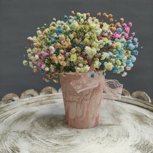 Гипсофила в стаканчике, артикул F1214801 - 1375 рублей, доставка по городу. Flawery - доставка цветов