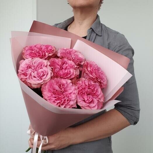 Букет из пионовидных роз, артикул F1238354 - 3135 рублей, доставка по городу. Flawery - доставка цветов