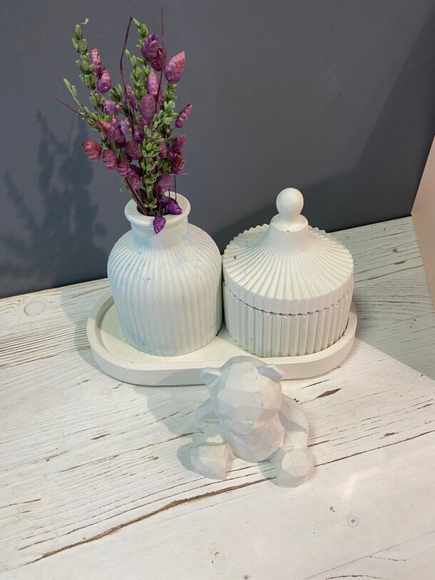 Подарочный набор из гипса😍, артикул F1364730 - 2100 рублей, доставка по городу. Flawery - доставка цветов