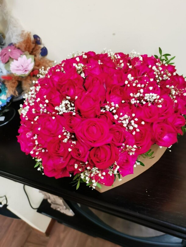 Сердце из роз, артикул F1310813 - 29349 рублей, доставка по городу. Flawery - доставка цветов