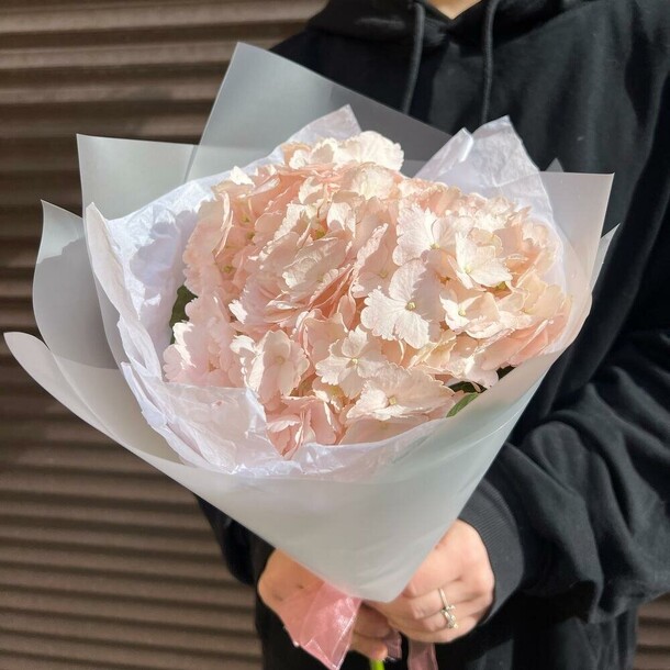 Розовая гортензия, артикул F1202740 - 1596 рублей, доставка по городу. Flawery - доставка цветов