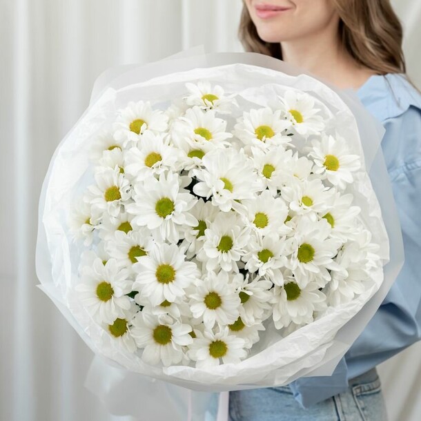 Хризантема 9 шт (сорт бакарди), артикул F1446133 - 7134 рублей, доставка по городу. Flawery - доставка цветов