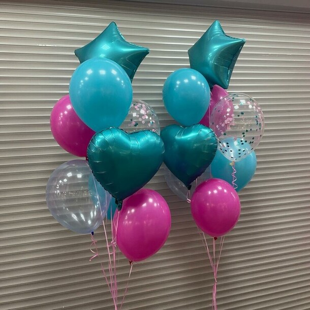 Шарики тиффани (16 шаров), артикул F1190889 - 5700 рублей, доставка по городу. Flawery - доставка цветов