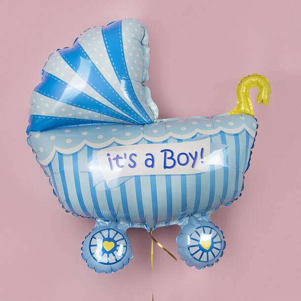 Воздушный шар коляска 89 см, артикул F1357616 - 1500 рублей, доставка по городу. Flawery - доставка цветов