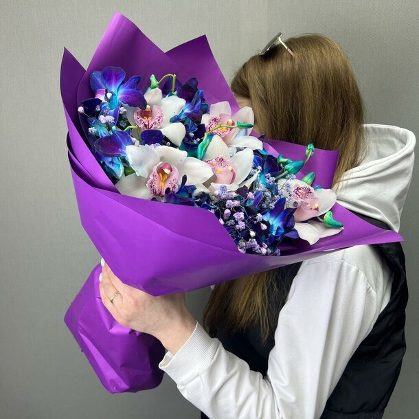 Космическая орхидея, артикул F1379953 - 5300 рублей, доставка по городу. Flawery - доставка цветов