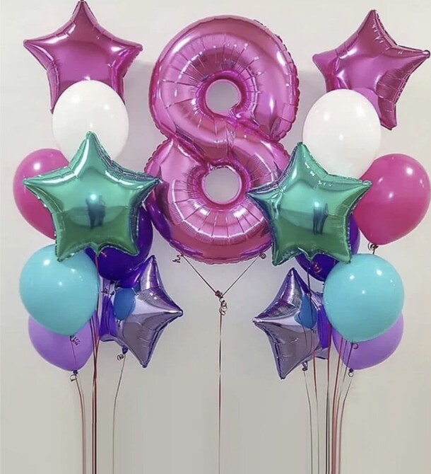 Воздушные шары на 8 марта, артикул F1385644 - 7650 рублей, доставка по городу. Flawery - доставка цветов