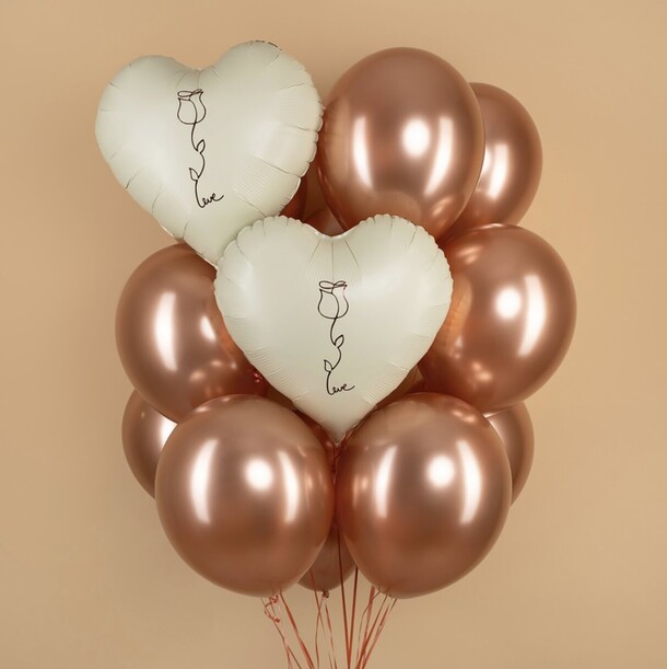 Воздушные шары сердце love, артикул F1386292 - 5600 рублей, доставка по городу. Flawery - доставка цветов