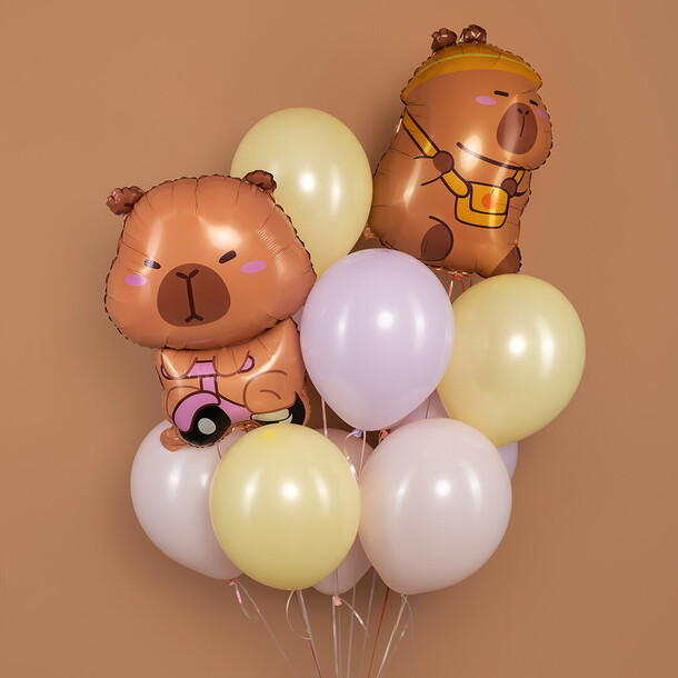 Воздушные шары капибара, артикул F1400315 - 4700 рублей, доставка по городу. Flawery - доставка цветов
