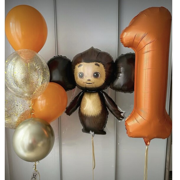 Воздушные шары чебурашка, артикул F1453378 - 4650 рублей, доставка по городу. Flawery - доставка цветов