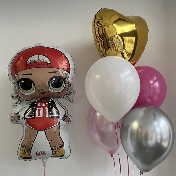 Воздушные шары лол (lol), артикул F1453385 - 2800 рублей, доставка по городу. Flawery - доставка цветов