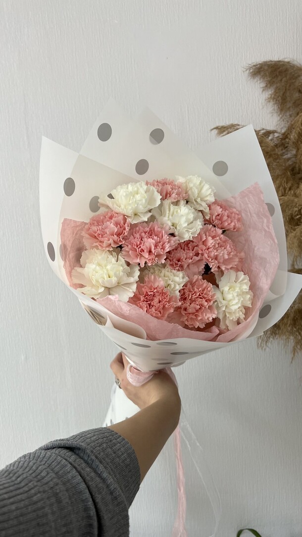 Нежные диантусы, артикул F1190597 - 3870 рублей, доставка по городу. Flawery - доставка цветов