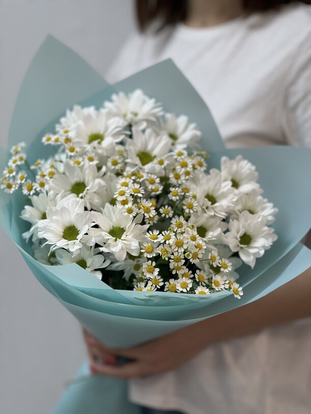 Милые ромашки, артикул F1200368 - 3170 рублей, доставка по городу. Flawery - доставка цветов