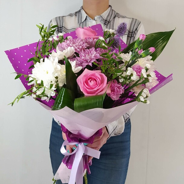 Розовая симфония, артикул F1191806 - 5191 рублей, доставка по городу. Flawery - доставка цветов