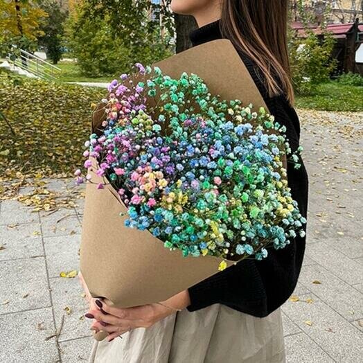 Букет из гипсофилы, артикул F1206377 - 5191 рублей, доставка по городу. Flawery - доставка цветов