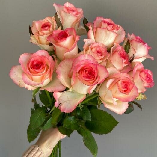 Розы в ленте, артикул F1206512 - 5967 рублей, доставка по городу. Flawery - доставка цветов