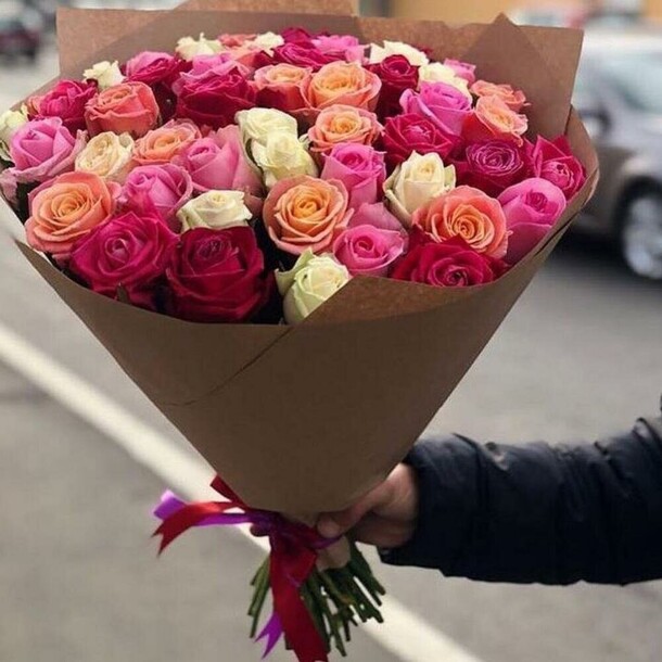 Роза букет, артикул F1234345 - 26364 рублей, доставка по городу. Flawery - доставка цветов