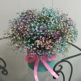 Радужная гипсофила, артикул F1234490 - 4659 рублей, доставка по городу. Flawery - доставка цветов