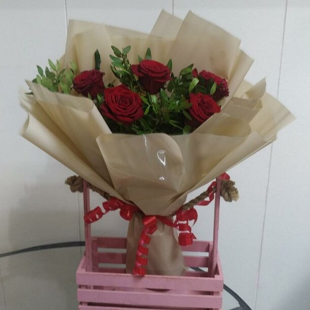 Красный закат, артикул F1234881 - 2783 рублей, доставка по городу. Flawery - доставка цветов