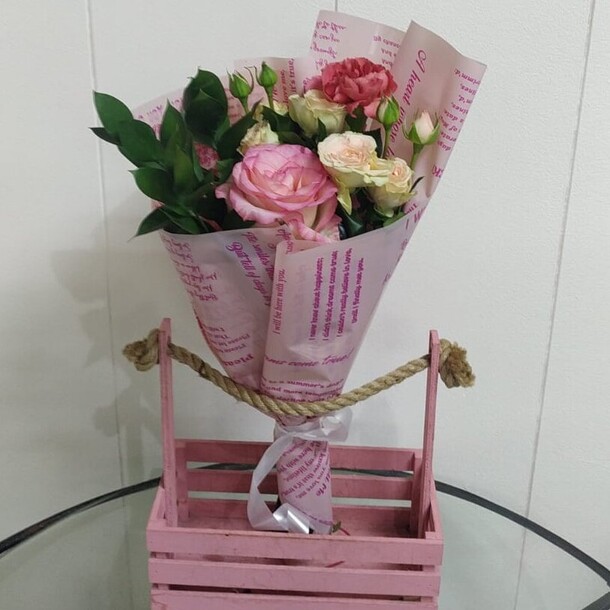 В моменте, артикул F1238320 - 2130 рублей, доставка по городу. Flawery - доставка цветов