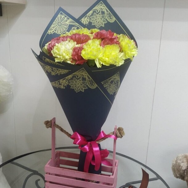 Букет из диантусов, артикул F1239172 - 6643 рублей, доставка по городу. Flawery - доставка цветов