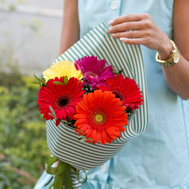 Герберы, артикул F1242488 - 2396 рублей, доставка по городу. Flawery - доставка цветов