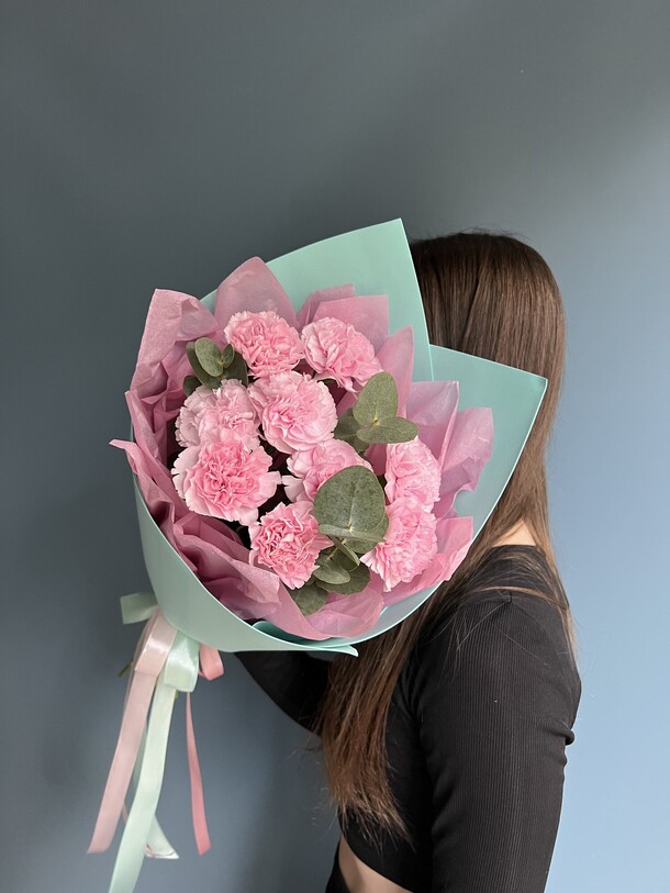 Розовые диантусы, артикул F1203905 - 2915 рублей, доставка по городу. Flawery - доставка цветов