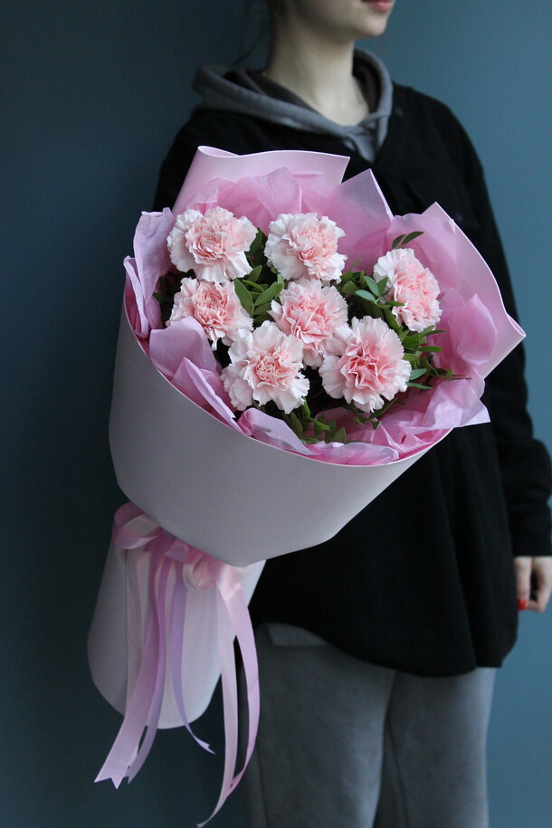 Нежные диантусы, артикул F1219769 - 2460 рублей, доставка по городу. Flawery - доставка цветов