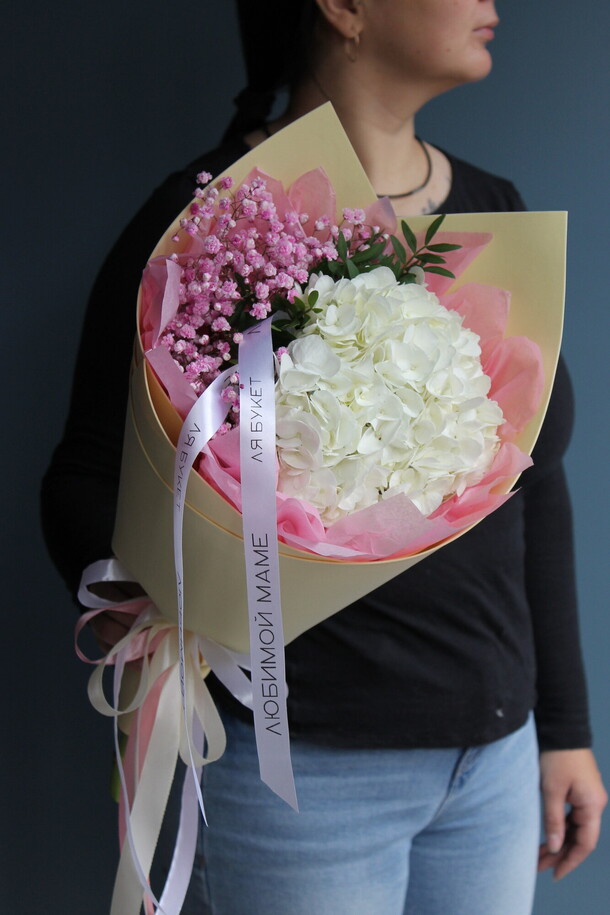 Гортензия «любимой мамочке», артикул F1223052 - 2550 рублей, доставка по городу. Flawery - доставка цветов